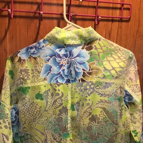 SALE NWOT. Notations Brand Lightweight Jacket/Blouse in Women’s Small Petite - Picture 6 of 10